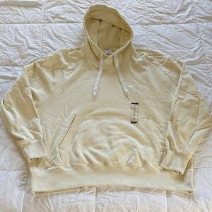 Nike Men's Cream Hoodie